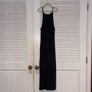 ATM Stretch Minimalist Bodycon dark green Goth Dress Size small.